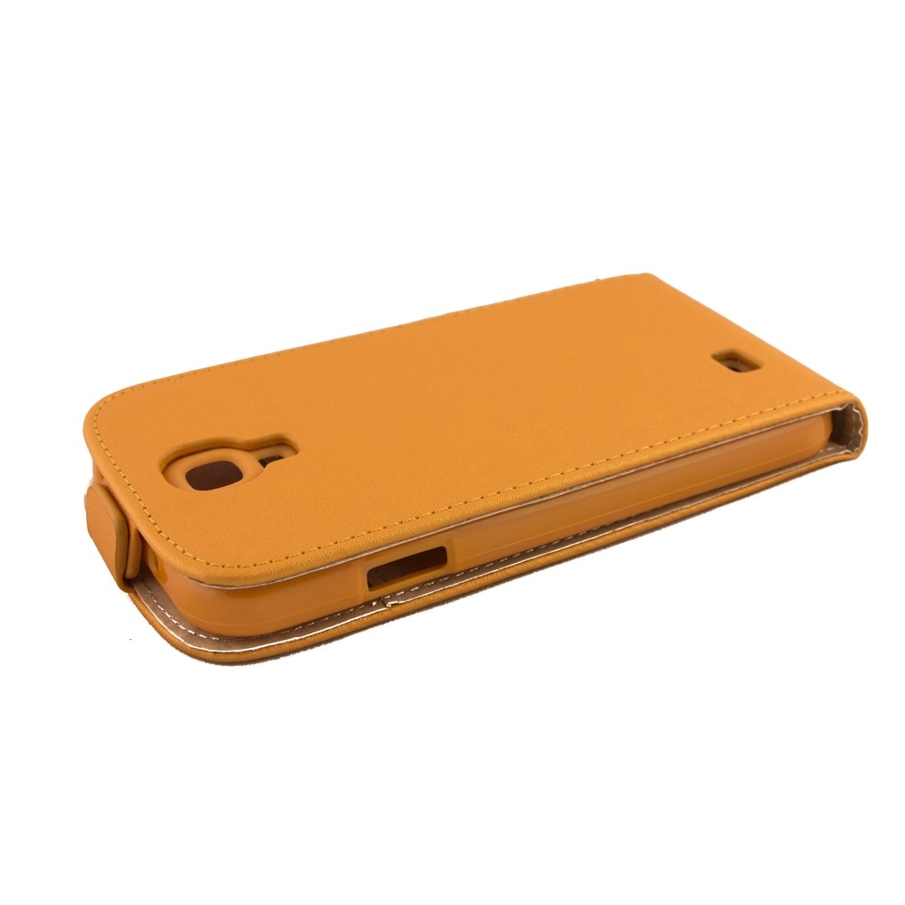 Husa piele, ECO POCKET, Slim Samsung Galaxy S4 i9500, Portocaliu