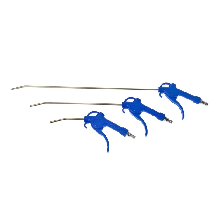 Set pistol pneumatic suflat aer 3 piese lung prelungitor 100 300 500mm (G01164)