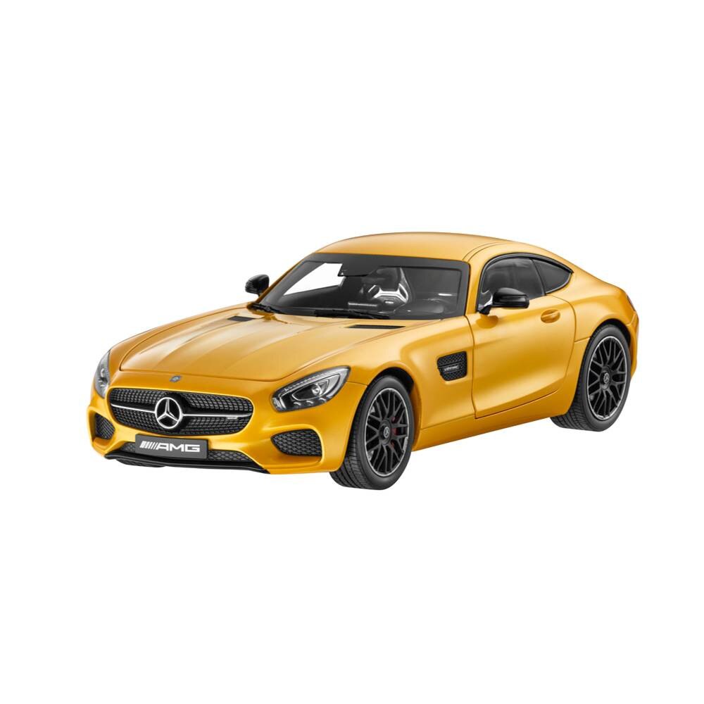 Macheta Auto Mercedes GT AMG C190, 1:18, Galben
