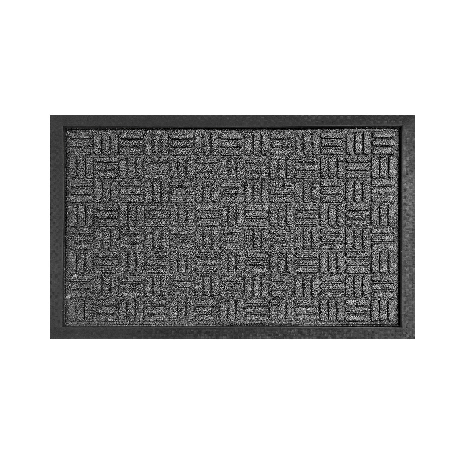 Covoras intrare Duramat, Cauciuc/Polipropilena, Gri inchis, 40 X 60 cm