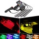 Lumina ambientala auto, include telecomanda si senzor de muzica, tuning masina cu LED-uri color + Breloc personalizat cu deschizator, CADOU