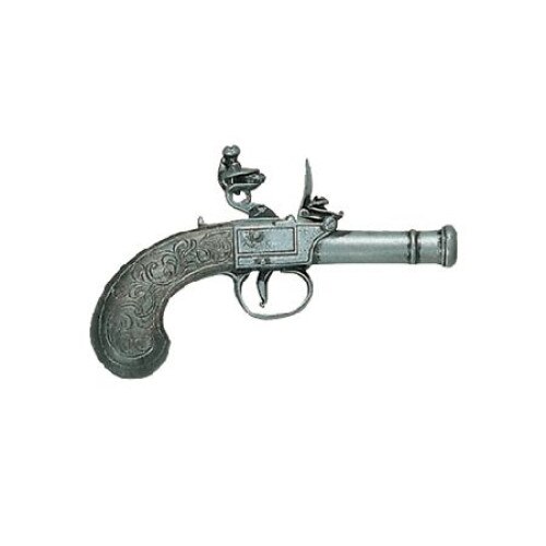 Pistol antic, Denix, 237/G, Metal, Auriu