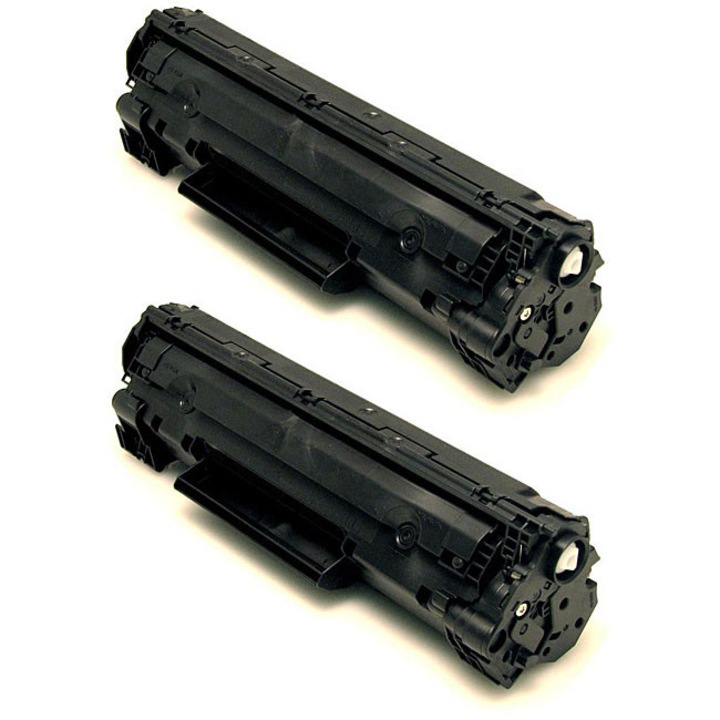 Set 2 cartuse toner, Slot, Negru, Compatibile HP CB435A HP LaserJet P1002, P1003, P1004, P1005, P1006, P1009