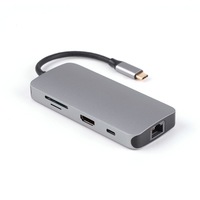 adaptor multiport pni mp07 usb-c la hdmi 2 x usb 30 rj45 sdtf usb-c pd 7 iesiri imagen 22_0_
0