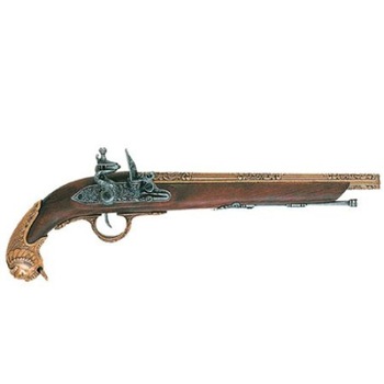 Pistol antic, German, Denix, 1043/L, Metal, Lemn Pistol antic, German, Denix, 1043/L, Metal, Lemn