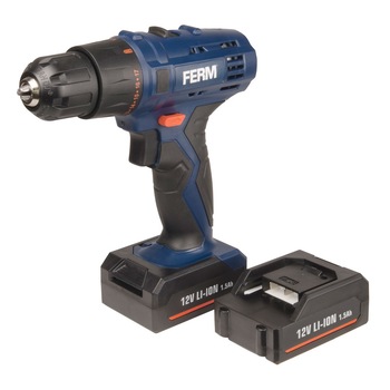 Surubelnita electrica FERM, CDM1119, Acumulator, 12V, 2 x 1,5Ah, Albastru Surubelnita electrica FERM, CDM1119, Acumulator, 12V, 2 x 1,5Ah, Albastru