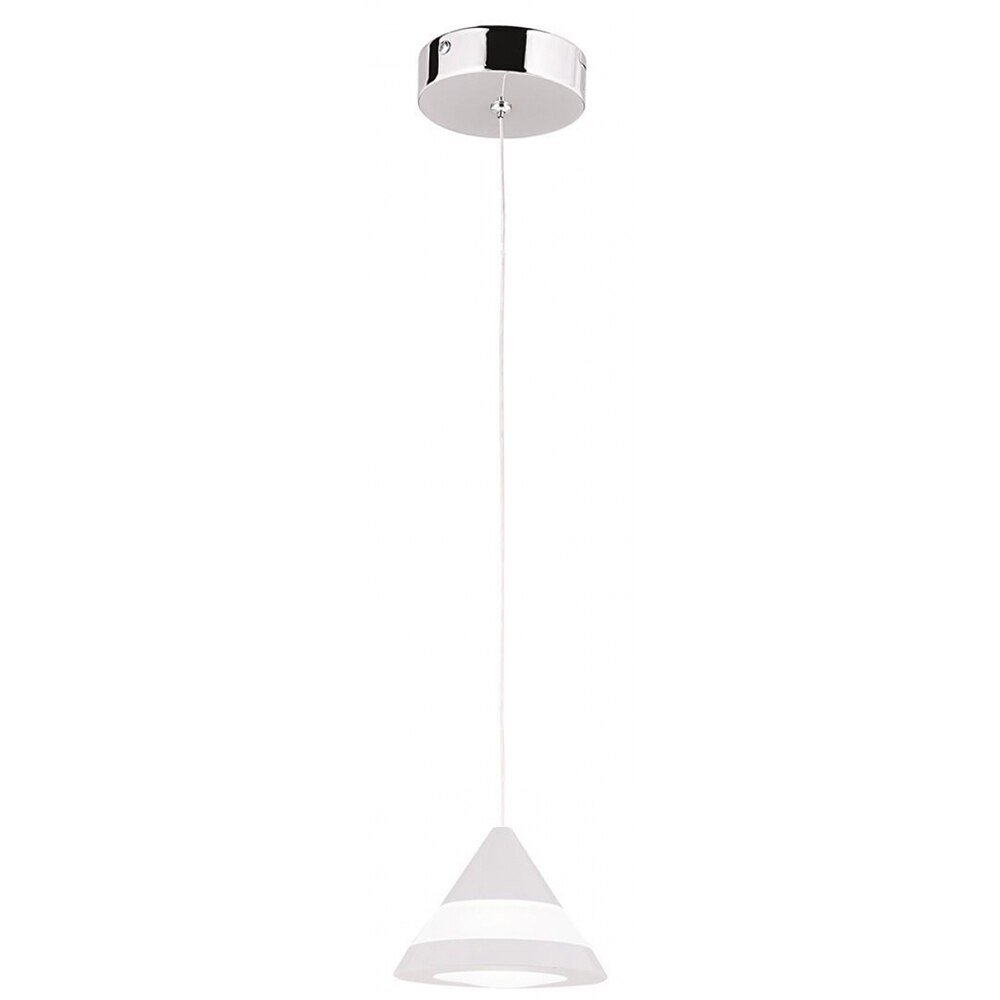Pendul LED integrat Avonni AV-4146-1K, 6W, 400 lm, 6500K, 70 cm, Crom