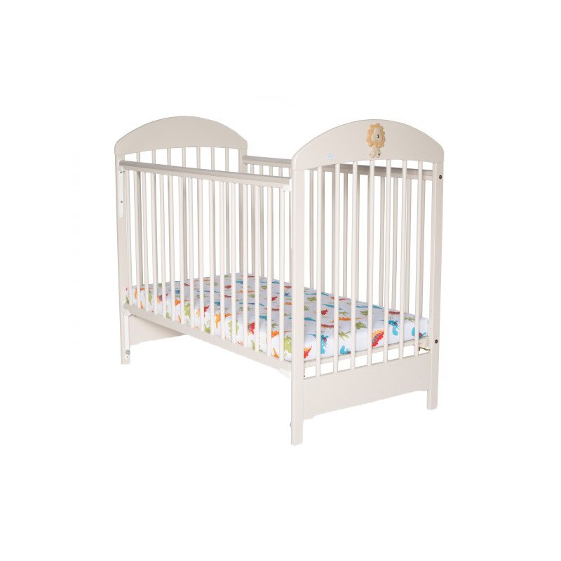 Patut din lemn cu o laterala culisanta 60 x 120 cm Drewex Lion LN3L, Latte