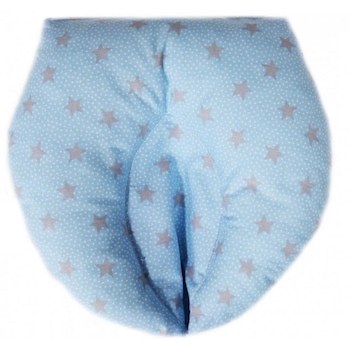 Perna pentru formarea capului bebelusului Nichiduta 20x20cm Grey Stars Blue Perna pentru formarea capului bebelusului Nichiduta 20x20cm Grey Stars Blue