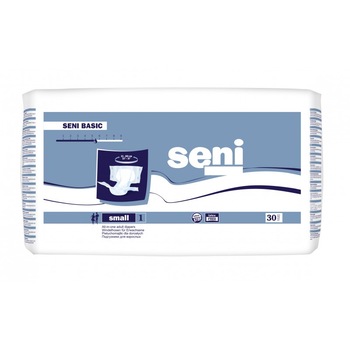 Scutece SENI Basic nr. 1 Small - S 30 buc/pachet , Seni Basic Scutece SENI Basic nr. 1 Small - S 30 buc/pachet , Seni Basic
