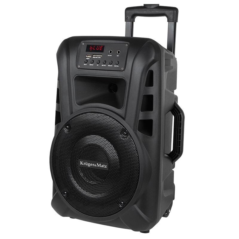 Boxa activa portabila UHF Kruger & Matz, bluetooth 2.1, cititor card SD, USB, 20W