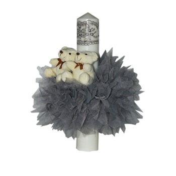 Lumanare pentru botez, gri, 35x5 cm, dae2075 Lumanare pentru botez, gri, 35x5 cm, dae2075