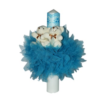 Lumanare pentru botez, bleu, 35x5 cm, dae2074 Lumanare pentru botez, bleu, 35x5 cm, dae2074