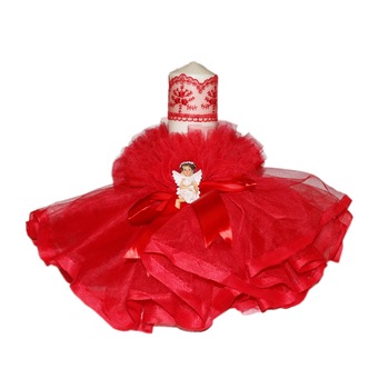 Lumanare pentru botez, Rosu, 30x7 cm, dae2117 Lumanare pentru botez, Rosu, 30x7 cm, dae2117