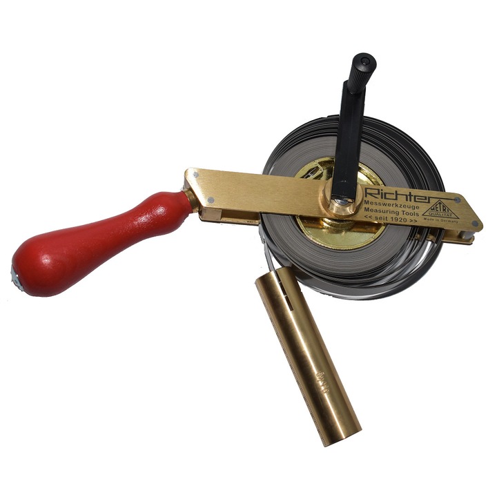 Ruleta cu lest - 20 m tip 464-MS si lest forma E cu banda de 20m de inox