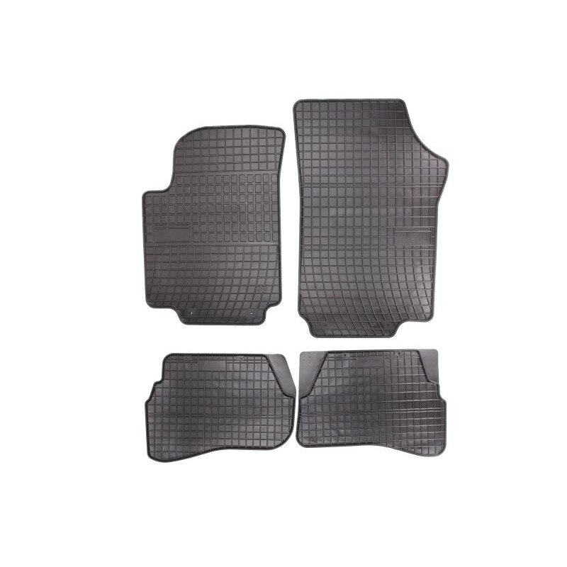 Set 4 covorase auto MAMMOOTH, Cauciuc, pentru SEAT MII, SKODA CITIGO VW UP 2011+ LIFTBACK, Negru
