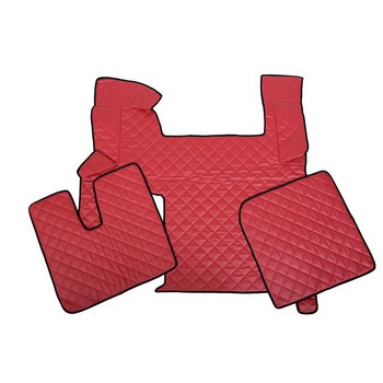 Set covorase/presuri F-CORE, piele ecologica, rosu, cutie automata MAN TGX 09.2007 - 2018 Set covorase/presuri F-CORE, piele ecologica, rosu, cutie automata MAN TGX 09.2007 - 2018