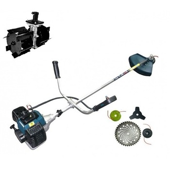 Set Motocoasa pe benzina Temp BKT 4 CP, 9000 RPM, Disc 40T, Disc 3T, Tambur cu fir + Prasitoare Set Motocoasa pe benzina Temp BKT 4 CP, 9000 RPM, Disc 40T, Disc 3T, Tambur cu fir + Prasitoare