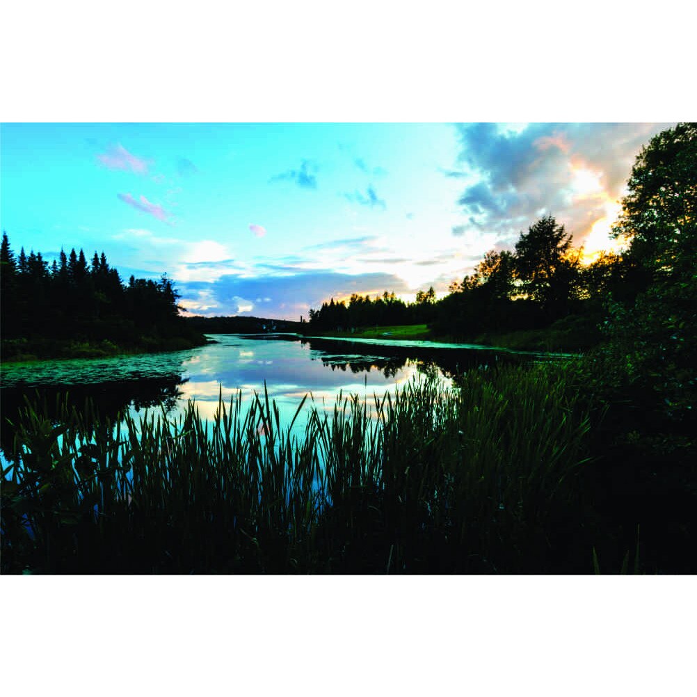 Fototapet Lac la amurg , 200 x 130 cm