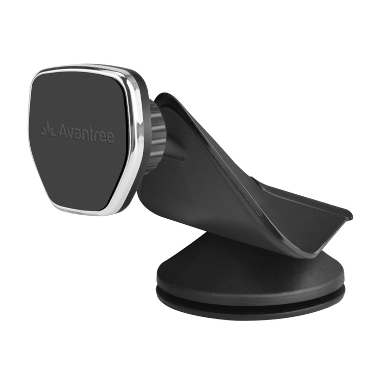 Suport Auto Universal Magnetic Avantree 201, rotatie 360 grade, Negru