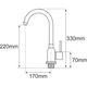 Baterie bucatarie Evosanitary 4001, tip U, monocomanda, racorduri
