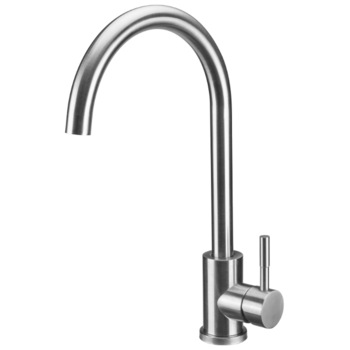 Baterie bucatarie Evosanitary 5001, tip U, monocomanda, racorduri, cartus ceramic, inox Baterie bucatarie Evosanitary 5001, tip U, monocomanda, racorduri, cartus ceramic, inox