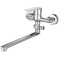 Baterie cada cu furtun si para Evosanitary Delta, monocomanda, cartus ceramic, pipa lunga