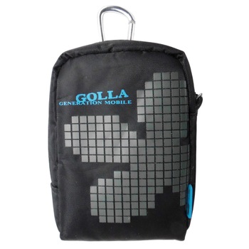 Husa Golla PIXEL-L G386 tip borseta neagra pentru casti, baterie externa Husa Golla PIXEL-L G386 tip borseta neagra pentru casti, baterie externa