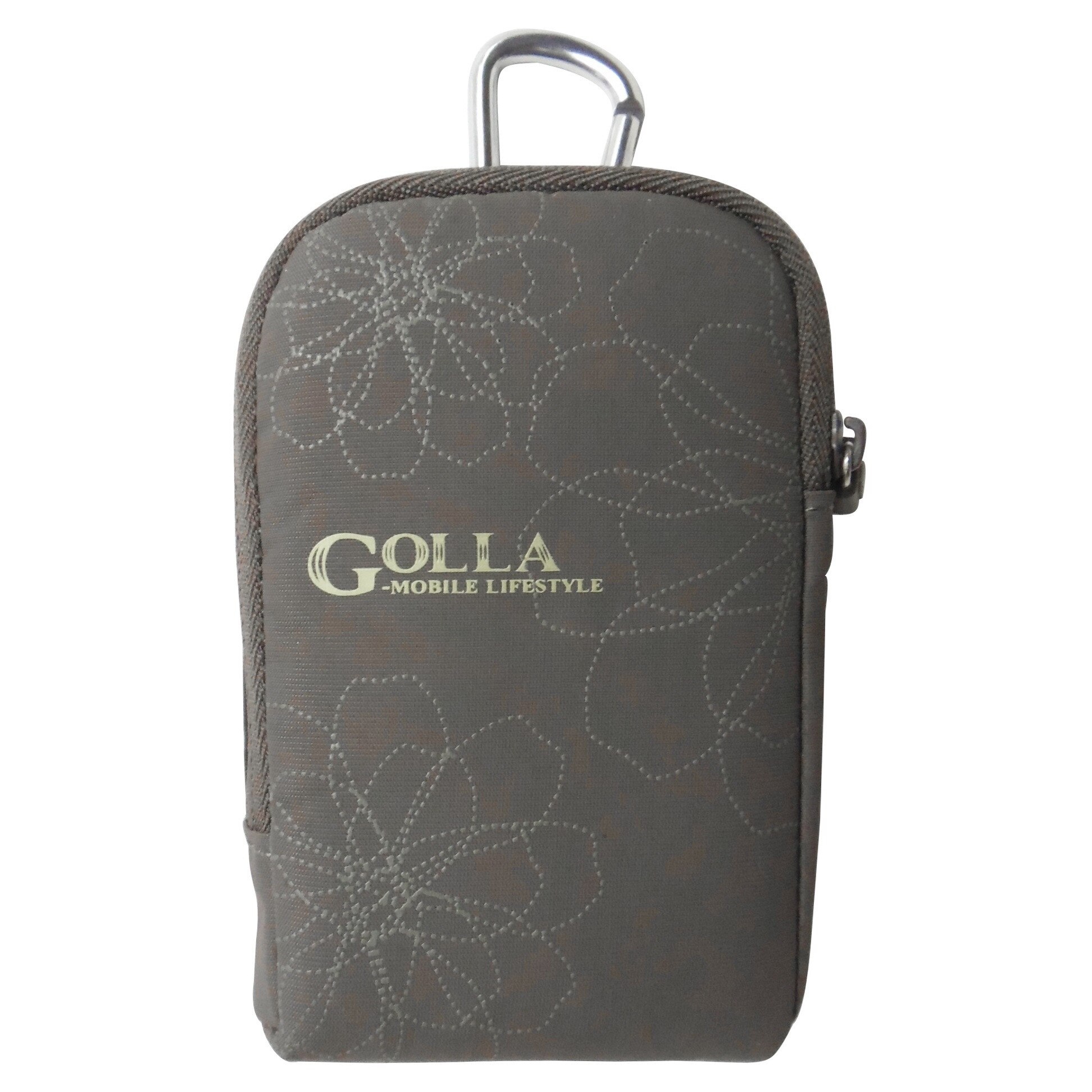 Husa Golla LUCY G566 tip borseta maro pentru casti, baterie externa