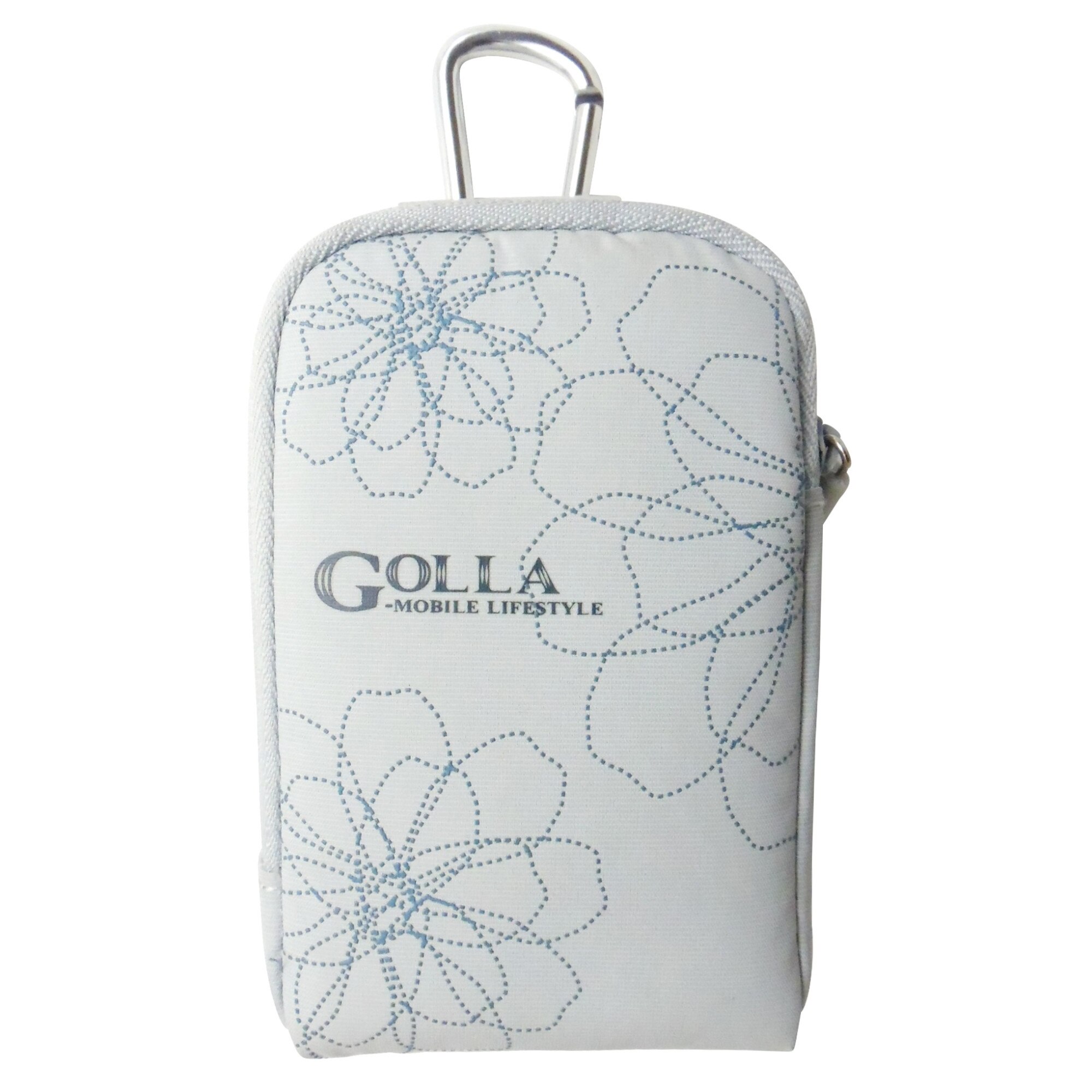 Husa Golla LUCY G568 tip borseta gri deschis pentru casti, baterie externa