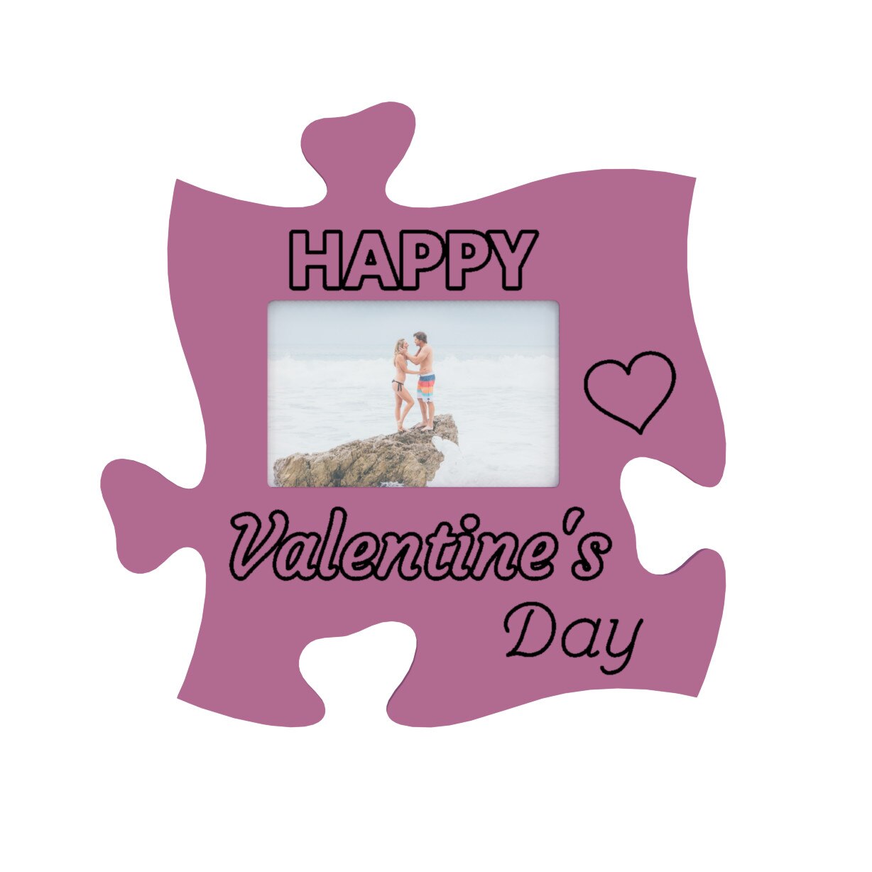 Rama foto tip puzzle, de perete, personalizata 
