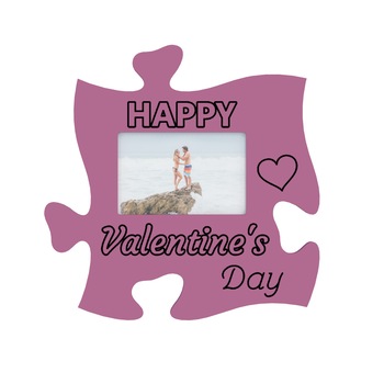 Rama foto tip puzzle, de perete, personalizata  Rama foto tip puzzle, de perete, personalizata