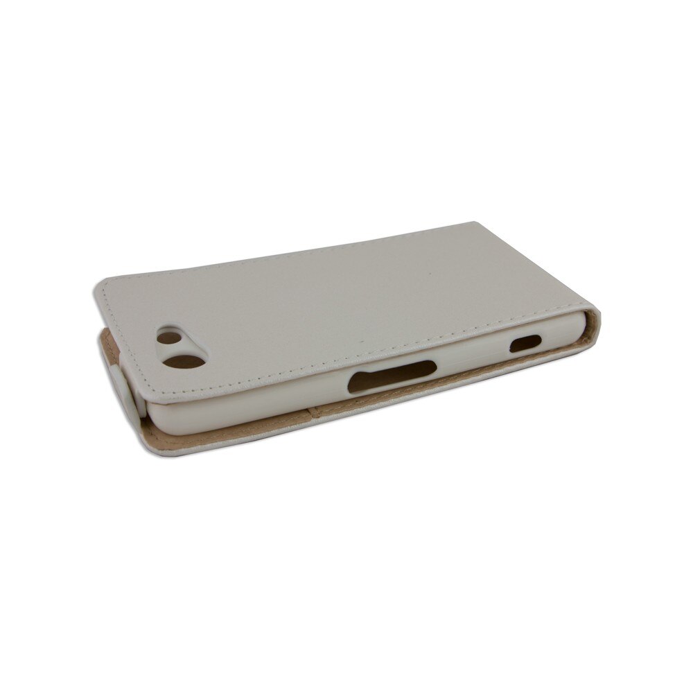 Husa piele, Eco Slim, Pocket Sony Ericsson Xperia Z3 mini, Alb