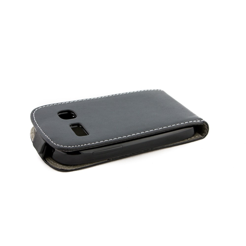 Husa Alcatel Pop C3, piele eco, pocket