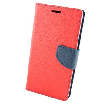 Husa piele, ECO Sony Ericsson Xperia M4 Aqua Fancy, Rosu/Albastru Husa piele, ECO Sony Ericsson Xperia M4 Aqua Fancy, Rosu/Albastru