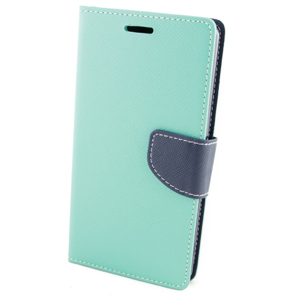 Husa piele, ECO Sony Ericsson Xperia M4 Aqua Fancy, Verde/Albastru