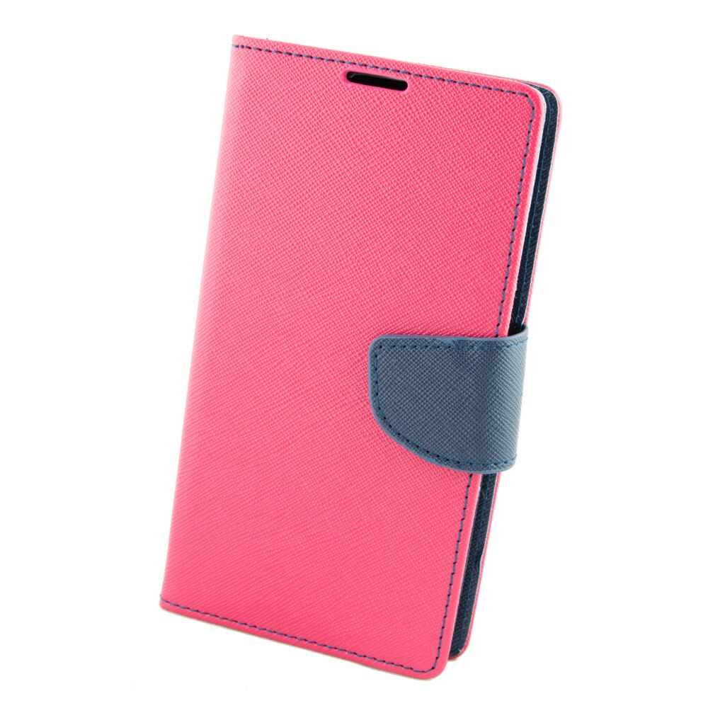 Husa piele, Eco Fancy, LG Magna, Rosu/Albastru