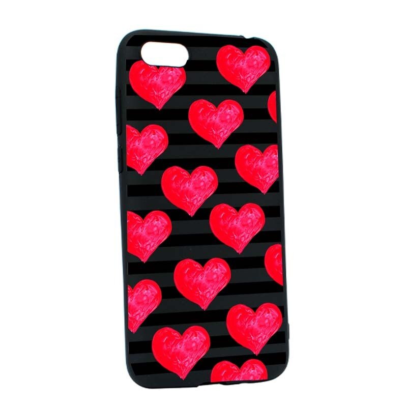 Husa Apple iPhone 6 / 6S, Silicon, Red Heart B102