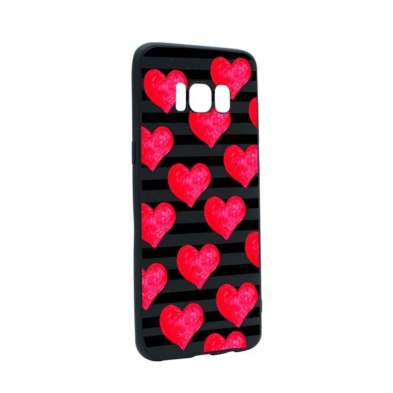 Husa Samsung Galaxy S8, Silicon, Red Heart B102