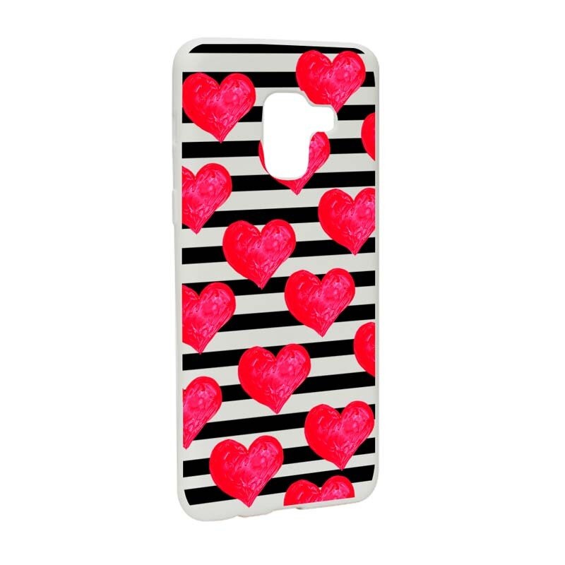 Husa Samsung Galaxy A5 2018, Silicon, Red Heart W102
