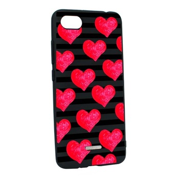 Husa Xiaomi Redmi 6A, Silicon, Red Heart B102 Husa Xiaomi Redmi 6A, Silicon, Red Heart B102
