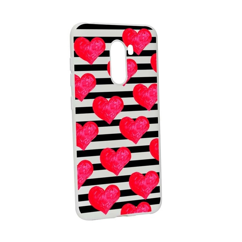 Husa Xiaomi PocoPhone F1, Silicon, Red Heart W102