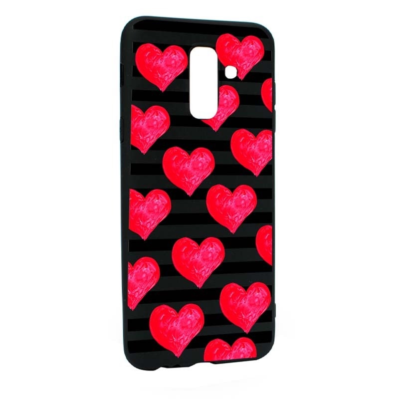 Husa Samsung Galaxy A6 PLUS / Galaxy J8 2018, Silicon, Red Heart B102