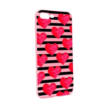 Husa OnePlus 5, Silicon, Red Heart P102 Husa OnePlus 5, Silicon, Red Heart P102