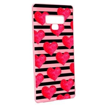 Husa Samsung Galaxy Note 9, Silicon, Red Heart P102 Husa Samsung Galaxy Note 9, Silicon, Red Heart P102