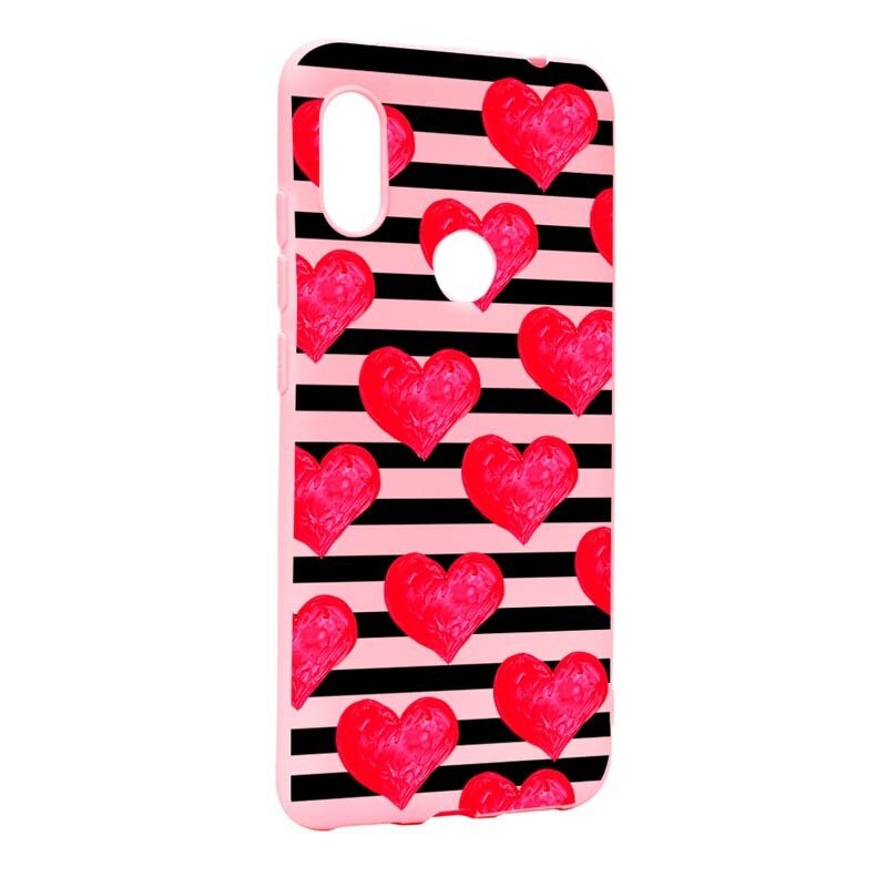 Husa Xiaomi Mi Max 3, Silicon, Red Heart P102