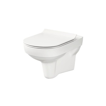 Set WC suspendat, Cersanit, City 794 Clean On, cu capac slim din duroplast, cadere lenta Set WC suspendat, Cersanit, City 794 Clean On, cu capac slim din duroplast, cadere lenta