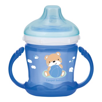 Canita anti-varsare „Sweet Fun“, Canpol babies®, 180 ml, albastru Canita anti-varsare „Sweet Fun“, Canpol babies®, 180 ml, albastru