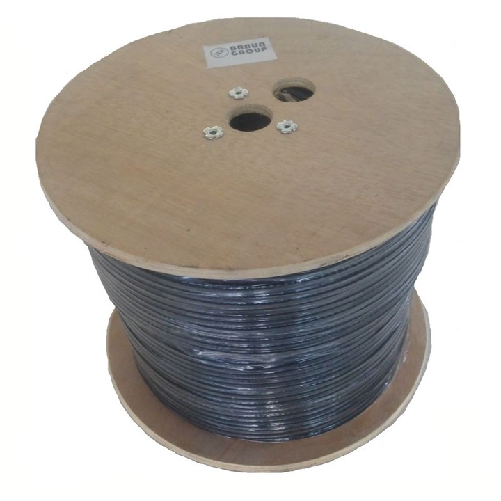 Cablu coaxial Braun Group RG6 , Cu, 305m, 75ohm