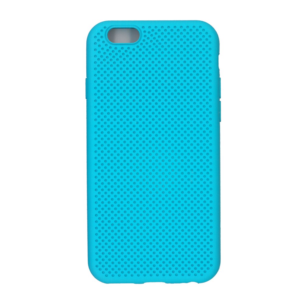 Husa din silicon cu perforatii, Eurocell, pentru iPhone 6, bleu